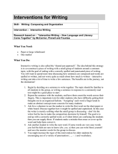 Interventions for Writing