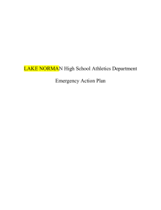 LAKE NORMAN High School Athletics Department Emergency Action Plan
