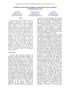 Visualisation of Knowledge Mapping for Information Systems Evaluation: A Manufacturing Context