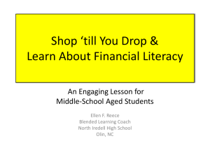 Shop ‘till You Drop &amp; Learn About Financial Literacy Middle-School Aged Students