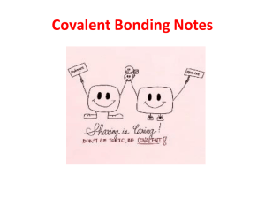 Covalent Bonding Notes