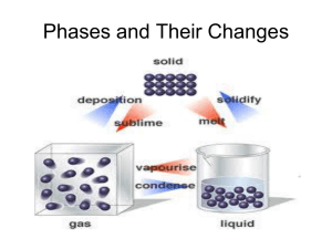 Phases and Their Changes