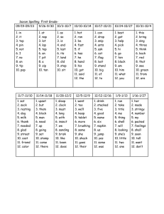 Saxon Spelling  First Grade-