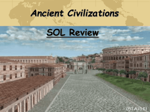 Ancient Civilizations SOL Review