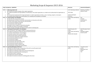 Marketing Scope &amp; Sequence 2015-2016