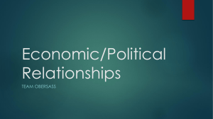 Economic/Political Relationships TEAM OBERSASS