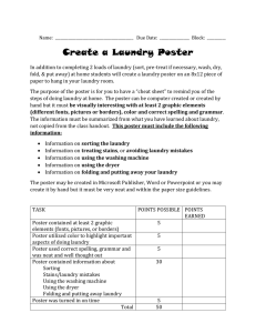 Create a Laundry Poster