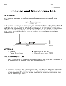 Impulse and Momentum Lab BACKGROUND