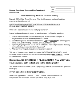 BIOLOGY LAB REPORT FORMAT