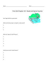 First Aid Chapter 10– Head and Spinal Injuries