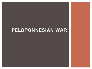 PELOPONNESIAN WAR