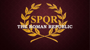 THE ROMAN REPUBLIC