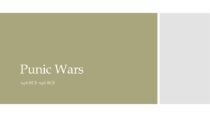 Punic Wars 246 BCE-146 BCE