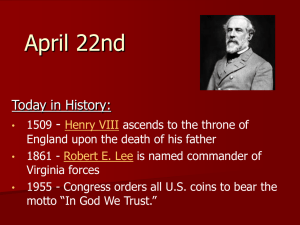April 22nd Today in History: -