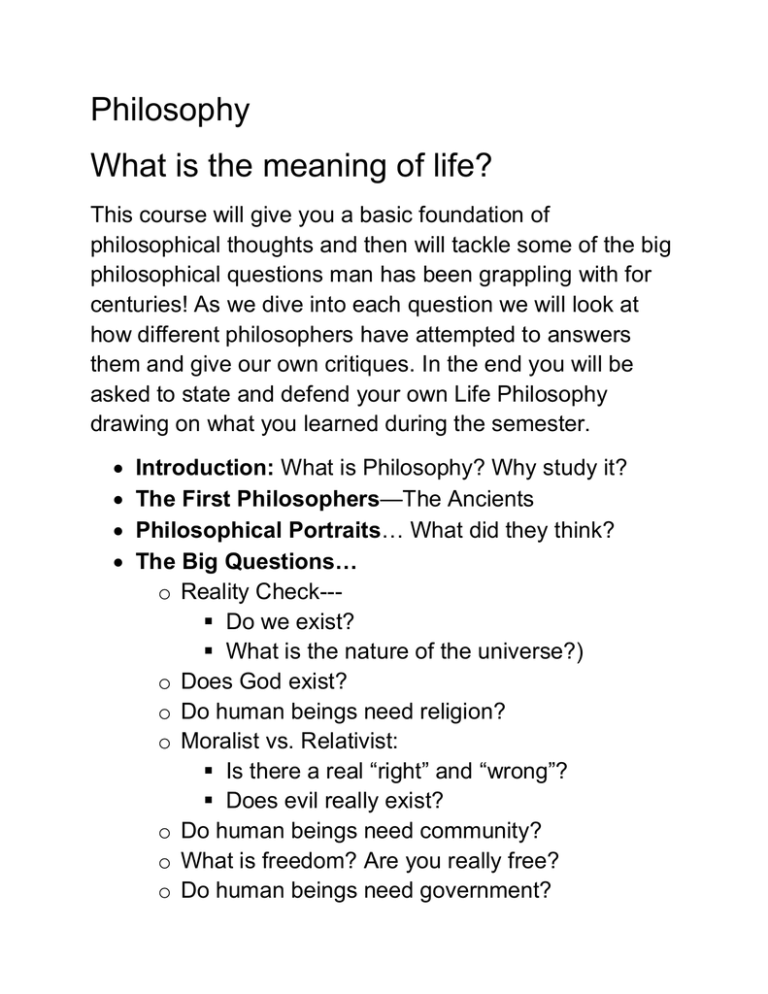life meaning essay