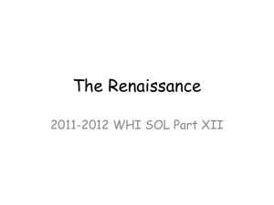 The Renaissance 2011-2012 WHI SOL Part XII