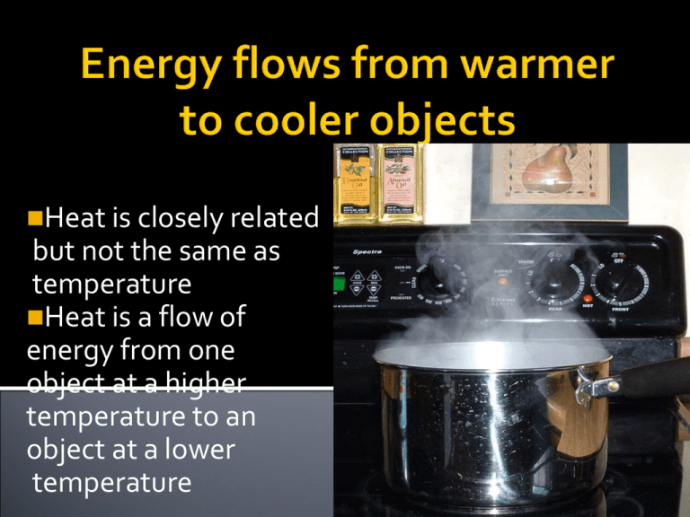 Heat Is Closely Related But Not The Same As Temperature