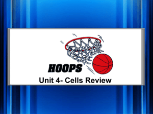 Unit 4- Cells Review