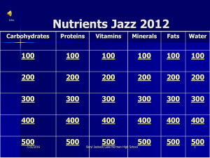 Nutrients Jazz 2012 100 200 300