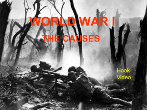 WORLD WAR I THE CAUSES Hook Video