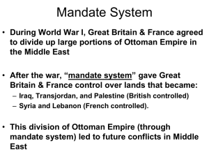 Mandate System