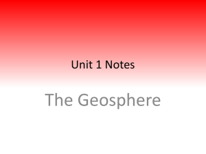 The Geosphere Unit 1 Notes