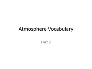 Atmosphere Vocabulary Part 2