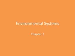 Environmental Systems Chapter 2