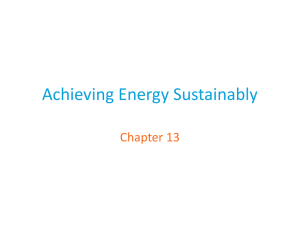 Achieving Energy Sustainably Chapter 13