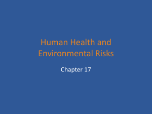 Human Health and Environmental Risks Chapter 17