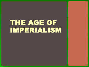 THE AGE OF IMPERIALISM