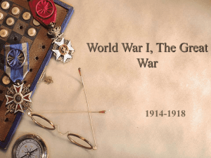 World War I, The Great War 1914-1918