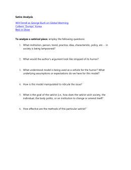Parody essay writing and elements