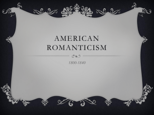AMERICAN ROMANTICISM 1800-1840