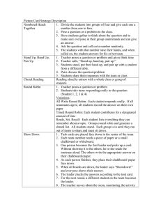 Picture Card Strategy Description Numbered Heads