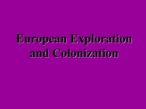 European Exploration and Colonization