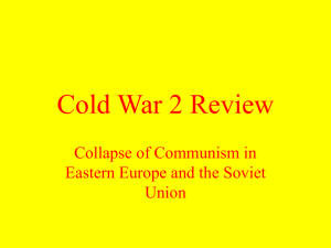 Cold War 2 Review Collapse of Communism in Union