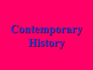 Contemporary History