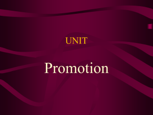 Promotion UNIT