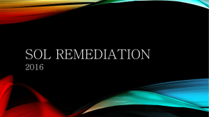 SOL REMEDIATION 2016