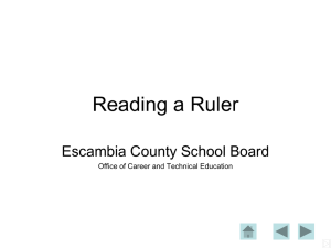 Reading a Ruler Escambia County School Board