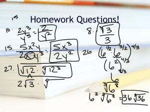 Homework Questions!