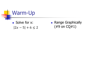 Warm-Up Range Graphically (#9 on CQ#1) 