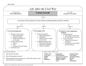 Life After the Civil War Urban Growth