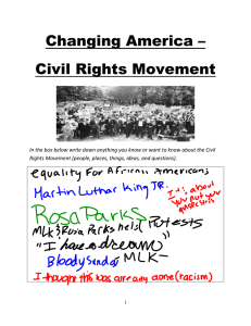 Changing America – Civil Rights Movement