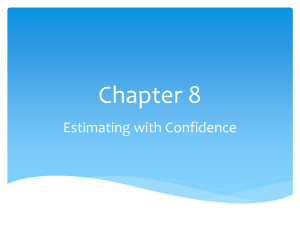 Chapter 8 Estimating with Confidence