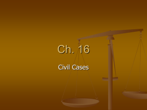 Ch. 16 Civil Cases