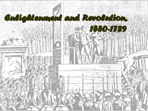 Enlightenment and Revolution, 1550-1789
