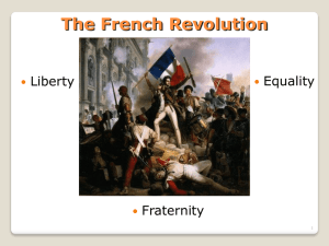 The French Revolution Equality Liberty Fraternity