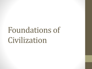Foundations of Civilization